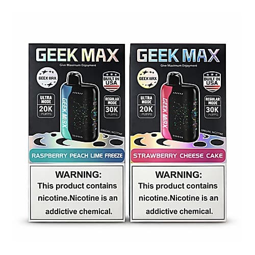 GEEK MAX – 5% | 20K–30K PUFFS | MANY FLAVORS