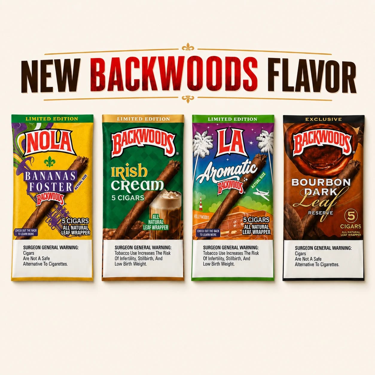 NEW BACKWOODS FLAVORS